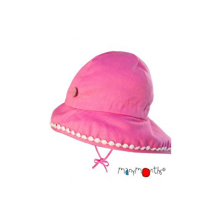 Manymonths chapeau ajustable bébé chanvre et dentelle Charmer/ Explorer 3-12/18 mois