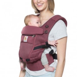 Ergobaby Adapt Cool Air Mesh Bordeaux - Porte-bébé Évolutif