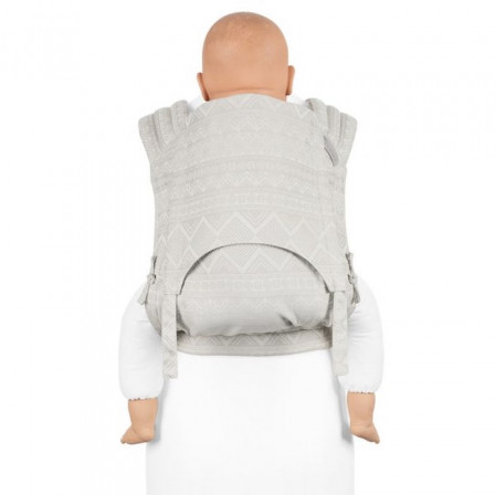 Fidella Fly Tai Cubic Lines Pale Grey size toddler meï-taï