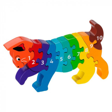 Puzzle Chat 1-10 en bois Lanka Kade