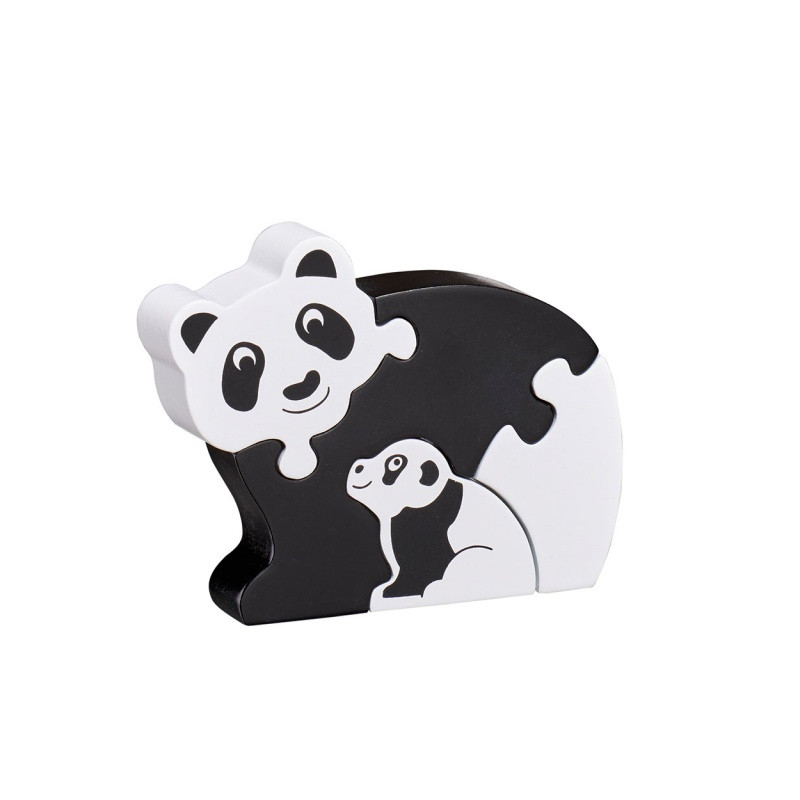 Puzzle Panda Et Bebe Bois Lanka Kade Jouet En Bois Recycle