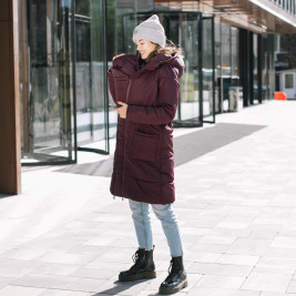 Love and Carry Coat babywearing and pregnancy V2 Marsala