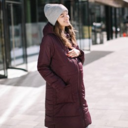 Love and Carry Coat babywearing and pregnancy V2 Marsala