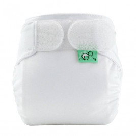 Totsbots Teenyfit Star cloth diaper - White