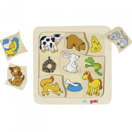 Goki Puzzle who eats what?