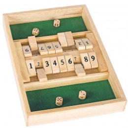 Goki Shut the Box (Double) - board Game in wood