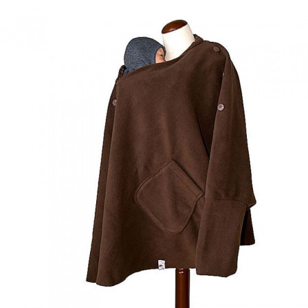 Mam Aïska Poncho de portage Polaire Marron Chocolat Mam Aïska Poncho de portage Polaire Marron Chocolat