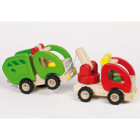 Tow trucks in wood by Goki in tow