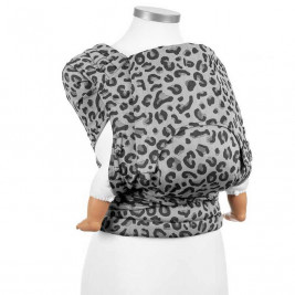 Fidella Fly Tai Leopard silver (Size Baby) - Porte-bébé meï-taï