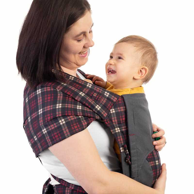 Fidella Fly Tai Chequers Red Size Baby Sling Mei Tai