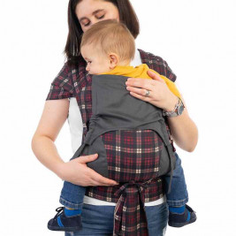Fidella Fly Tai Chequers red (Size Baby) - Porte-bébé meï-taï