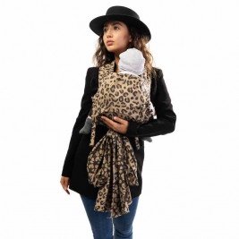 Fidella Fly Tai Leopard golden (Size Baby) - Porte-bébé meï-taï