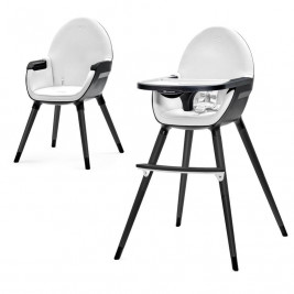 Kinderkraft Fini Chaise blanc noir haute 2 en 1