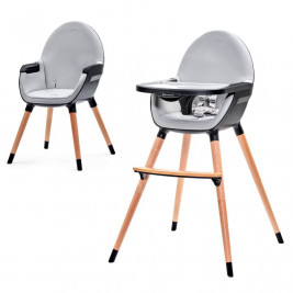 Kinderkraft Fini Chaise blanc noir haute 2 en 1