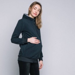 Love and Carry Veste de grossesse et de portage Gris foncé