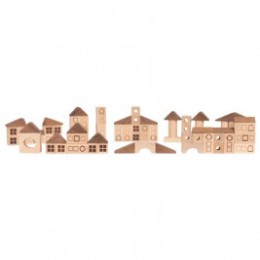 Goki Nature building Game city - wooden toys