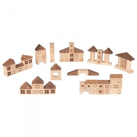 Goki Nature building Game city - wooden toys
