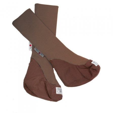 Manymonths Chaussons de portage en pure laine Marron Chocolat Manymonths Chaussons de portage en pure laine Marron Chocolat