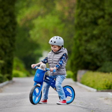 Kinderkraft Runner - Draisienne en bois  avec casque