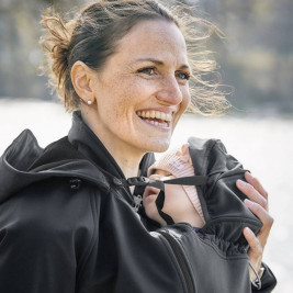 Mamalila Veste de Portage et de Grossesse Toute Saison Noir