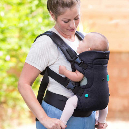 Infantino Flip Advanced Denim noir - Porte-bébé Évolutif