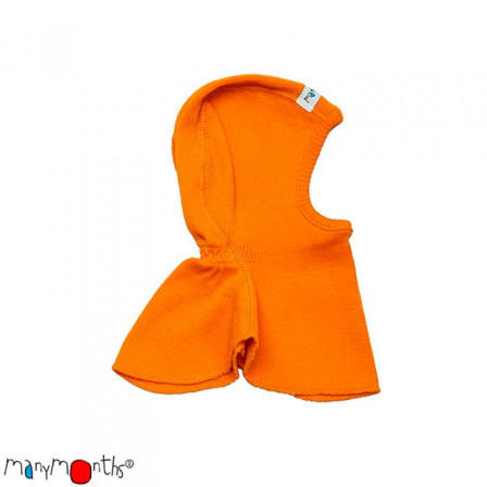 Manymonths Festive Orange - Hooded baby pure merino wool Manymonths Festive Orange - Hooded baby pure merino wool