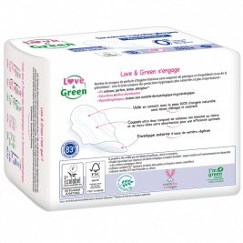 Sanitary towels Night Love and Green hypoallergenic