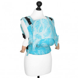 Fidella Fusion Porte-bébé Feather Rain Scuba Bleu (Taille Bébé)