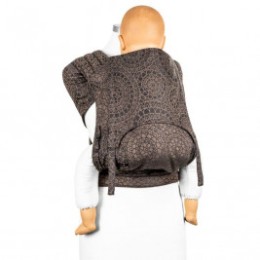 Fidella Fly Tai Mosaic brun mocha - porte-bébé meï-taï (taille bambin)