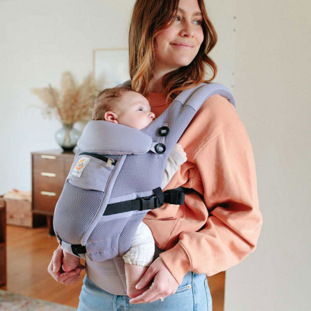 Ergobaby Adapt Cool Air Mesh Flowers Blue - baby carriers-Scalable