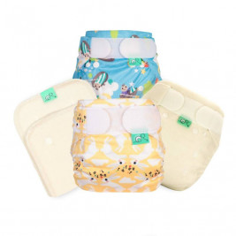 Totsbots Pack d'essai couches lavables pour les nouveaux-nés - Tiny Baby Trial Kit