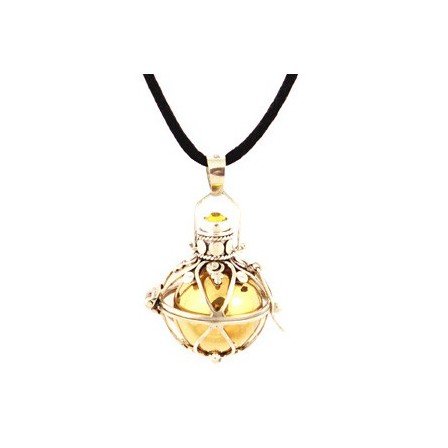 Bola pregnancy Bottleneck in silver genuine