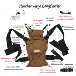 Storchenwiege Babycarrier Soft Blue Edition Limitée