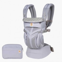 Ergobaby Omni 360 Cool Air Mesh Dewy Taupe - Porte-bébé Évolutif 4 Positions