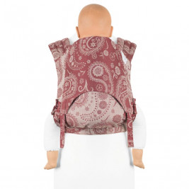 Fidella Fly Tai BIO Persian Paisley Rubis porte-bébé meï-taï taille bambin 9m+