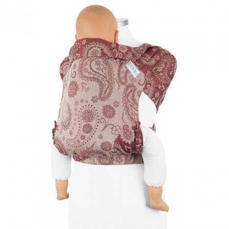 Fidella Fly Tai BIO Persian Paisley Rubis porte-bébé meï-taï taille bambin 9m+