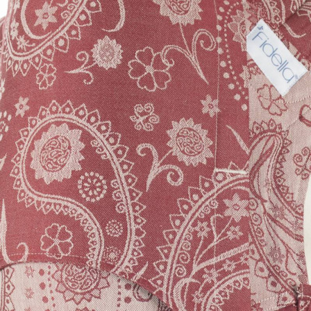 Fidella Fly Tai BIO Persian Paisley Rubis porte-bébé meï-taï taille bambin 9m+