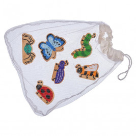 Sac de 6 Insectes en bois Lanka Kade