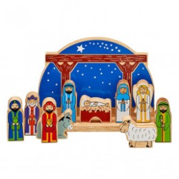 Bag of 6 Christmas characters wooden Lanka Kade