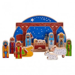 Bag of 6 Christmas characters wooden Lanka Kade
