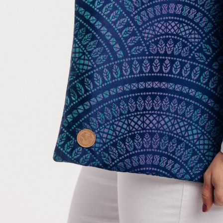 Sac Tote Bag Sac en tissu d'écharpe Lennylamb PEACOCK’S TAIL - PROVANCE