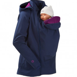 Mamalila Veste de Portage et de Grossesse Toute Saison Bleu Marine Rose