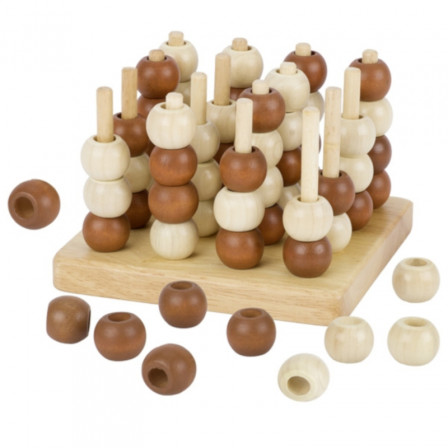 Goki Tic Tac Toe 3D (Morpion) - Jeu de société en bois