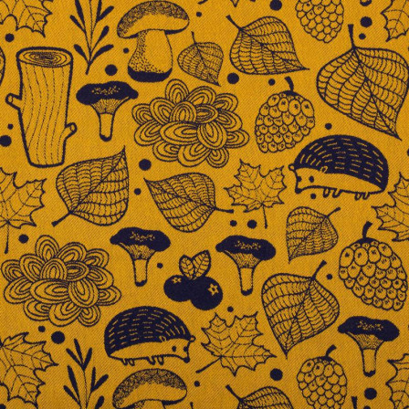 Lennylamb Sling Under The Leaves Golden Autumn - baby carrier Sling