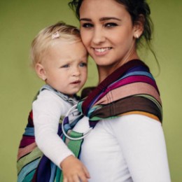 Lennylamb Sling Carousel of Colors - Écharpe de Portage Sling taille standard