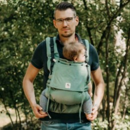 Limas Flex Jade porte bébé physiologique en coton bio