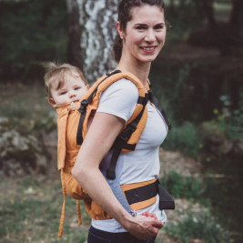 Limas Flex Ocher porte bébé physiologique en coton bio