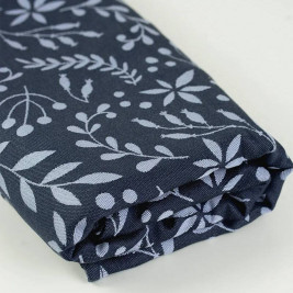 Limas Flora Midnight Blue -woven wrap organic cotton 460 cm