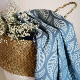 Limas Valerie Dark Mint - woven wrap organic cotton 460 cm