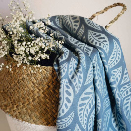Limas Valerie Dark Mint - woven wrap organic cotton 460 cm